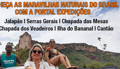  
      PORTAL EXPEDI��ES  

     Somos Especialistas em

   EXPEDI��ES DE AVENTURA

                   para

    JALAP�O | SERRAS GERAIS

      CHAPADA DAS MESAS

   CHAPADA DOS VEADEIROS

         ILHA DO BANANAL

                CANT�O

                  Visite

   www.portalexpedicoes.com.br      

